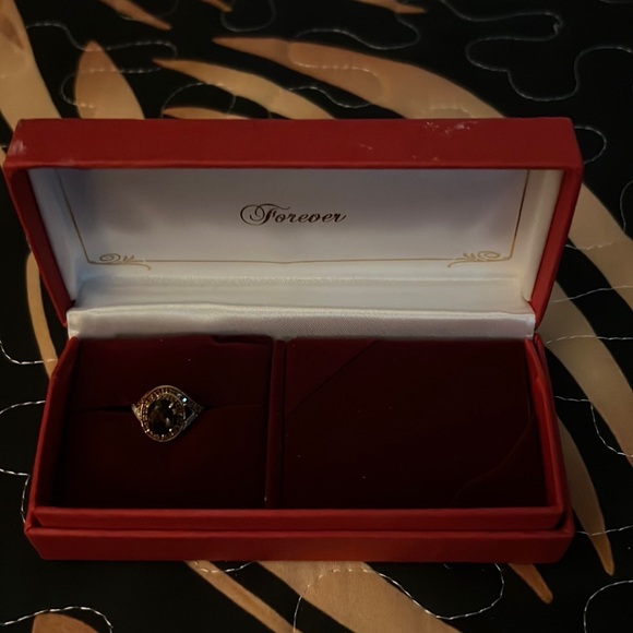 Alfred Durante Mocha Diamond and Cocoa Quartz Ring 5.5 - Picture 10 of 16